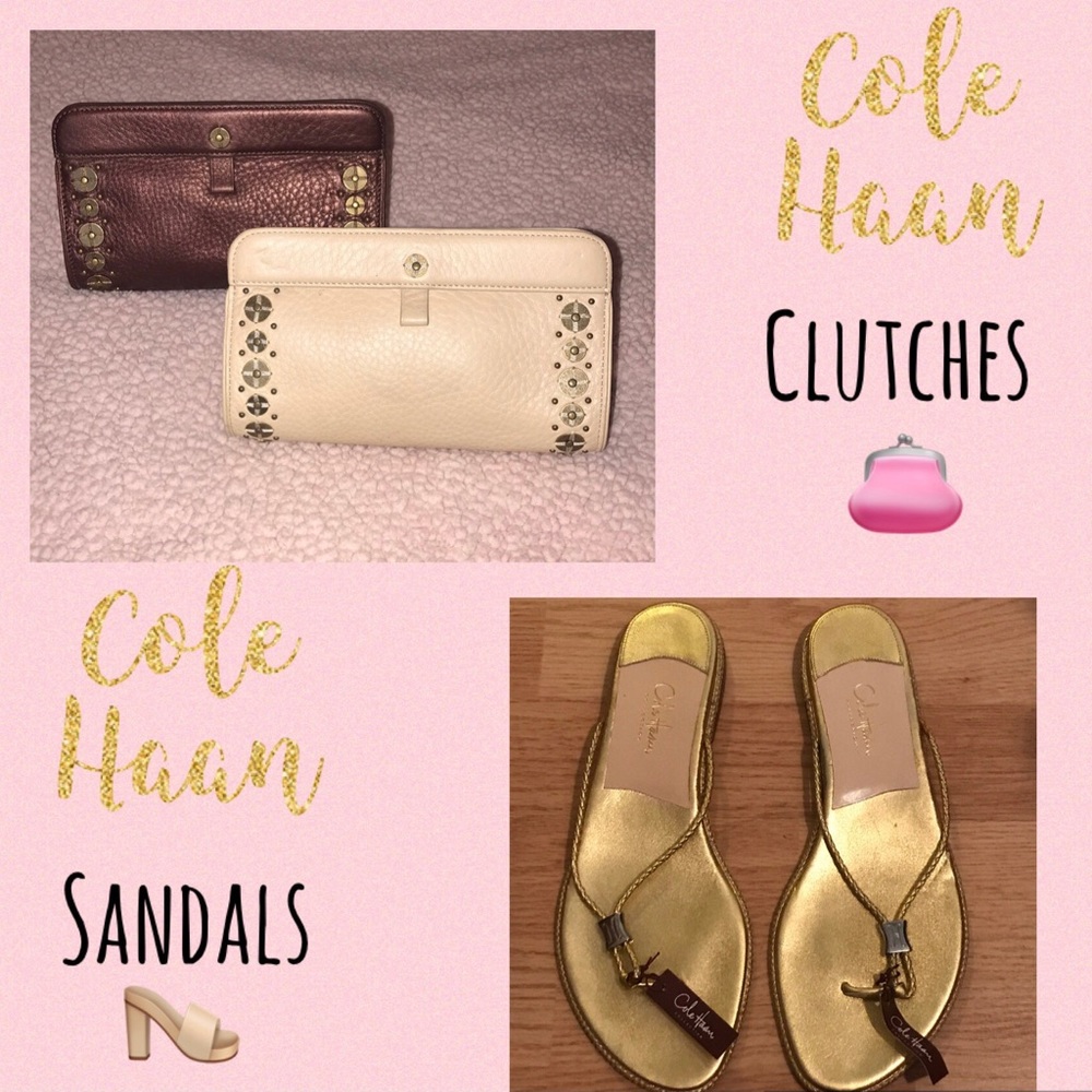 🐞Cole Haan Pebbled Leather 👛 and 👡 Bundle! 🎉
